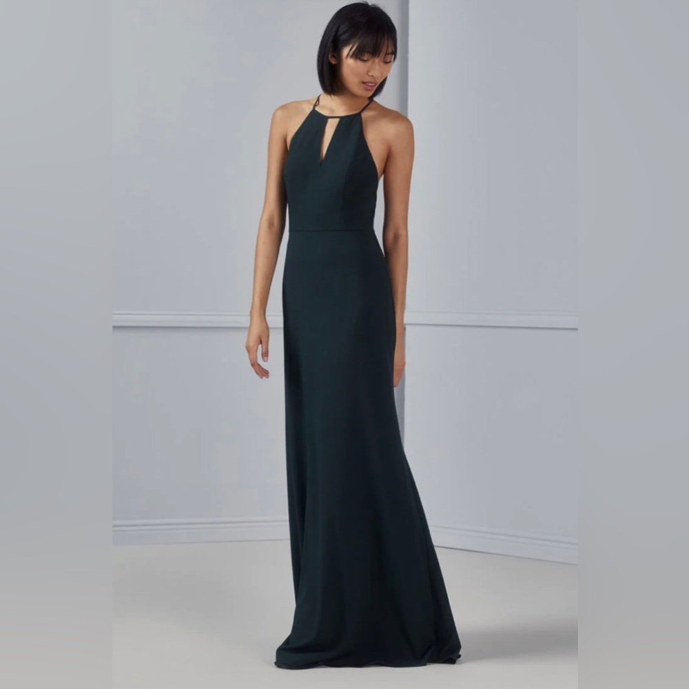 Amsale Lena Dress Hunter Size 8